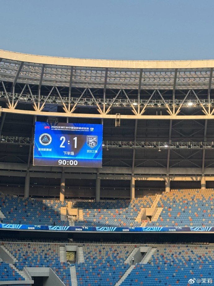 熱身賽：深圳新鵬城在常規時(shí)間2-1勝武漢三鎮，在加時(shí)賽2-2戰平
